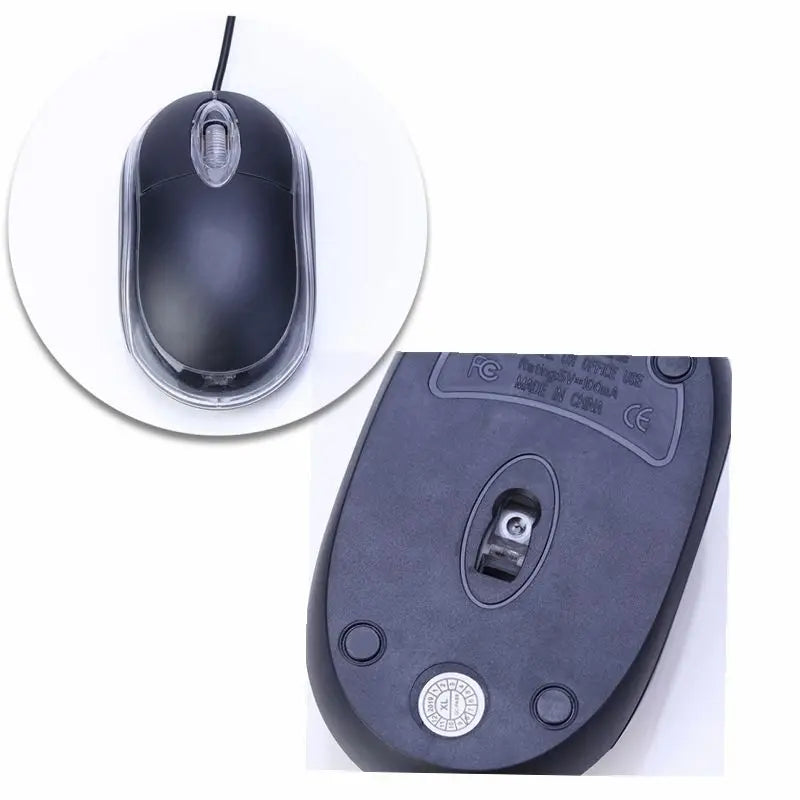 Natal Mouse Preto Usb Óptico Com Led Para Notebook PC Computador Promoções